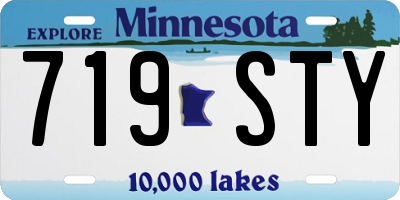 MN license plate 719STY