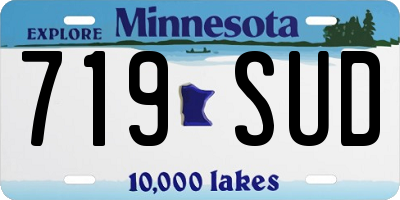 MN license plate 719SUD