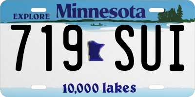 MN license plate 719SUI