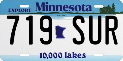 MN license plate 719SUR