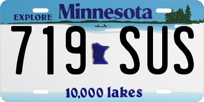 MN license plate 719SUS
