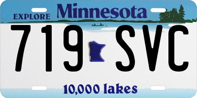 MN license plate 719SVC