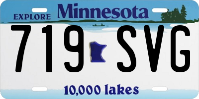 MN license plate 719SVG