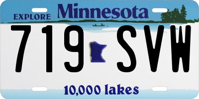 MN license plate 719SVW