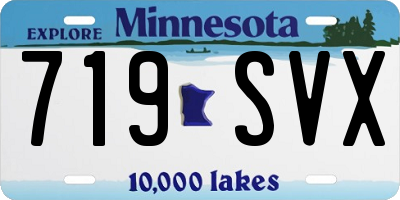 MN license plate 719SVX