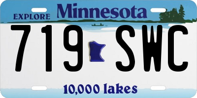 MN license plate 719SWC