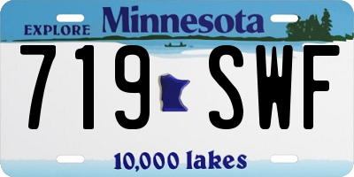 MN license plate 719SWF