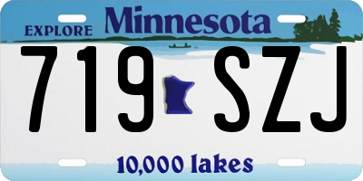 MN license plate 719SZJ