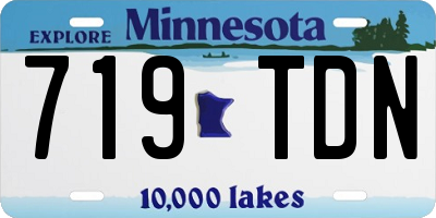 MN license plate 719TDN