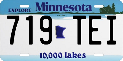 MN license plate 719TEI