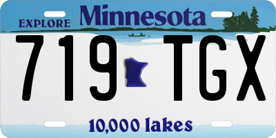 MN license plate 719TGX
