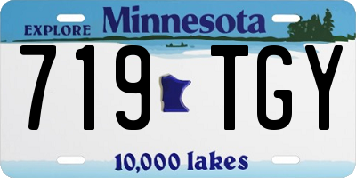 MN license plate 719TGY