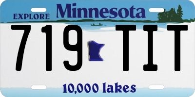 MN license plate 719TIT
