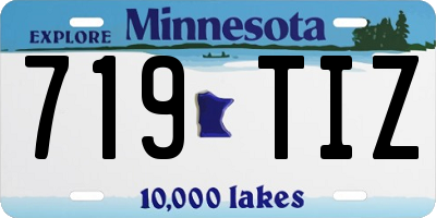 MN license plate 719TIZ