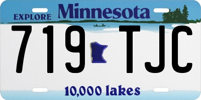 MN license plate 719TJC