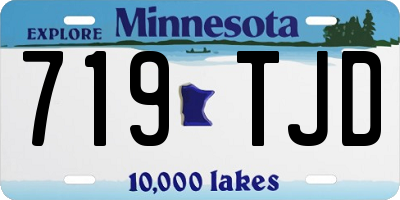 MN license plate 719TJD