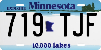 MN license plate 719TJF