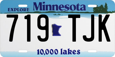 MN license plate 719TJK