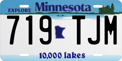 MN license plate 719TJM
