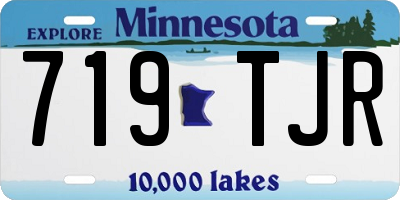 MN license plate 719TJR