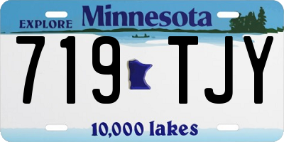 MN license plate 719TJY