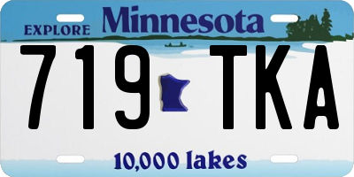 MN license plate 719TKA