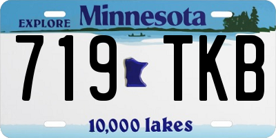 MN license plate 719TKB