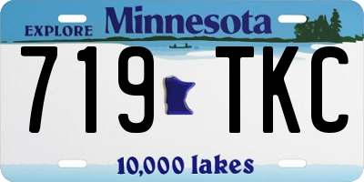 MN license plate 719TKC