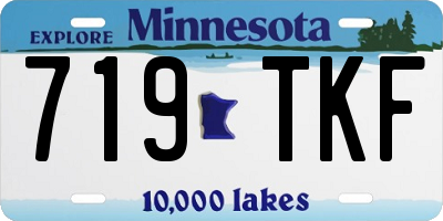MN license plate 719TKF