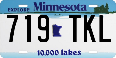 MN license plate 719TKL