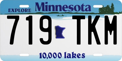 MN license plate 719TKM