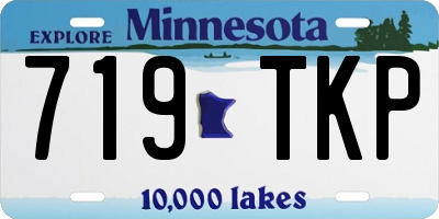 MN license plate 719TKP