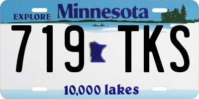 MN license plate 719TKS