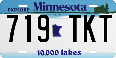 MN license plate 719TKT
