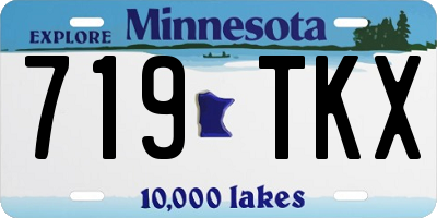 MN license plate 719TKX
