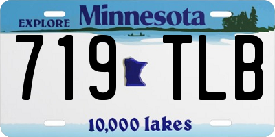 MN license plate 719TLB