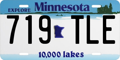 MN license plate 719TLE