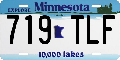 MN license plate 719TLF