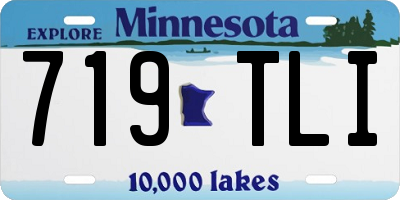 MN license plate 719TLI