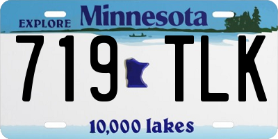 MN license plate 719TLK