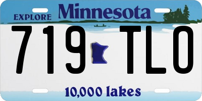MN license plate 719TLO