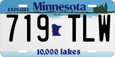 MN license plate 719TLW