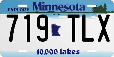 MN license plate 719TLX