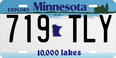 MN license plate 719TLY