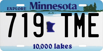 MN license plate 719TME