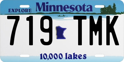 MN license plate 719TMK