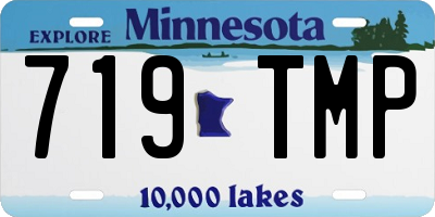MN license plate 719TMP