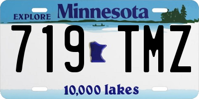 MN license plate 719TMZ