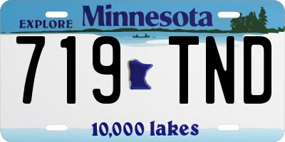 MN license plate 719TND