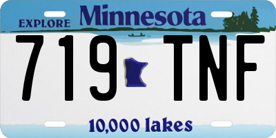 MN license plate 719TNF